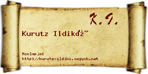 Kurutz Ildikó névjegykártya